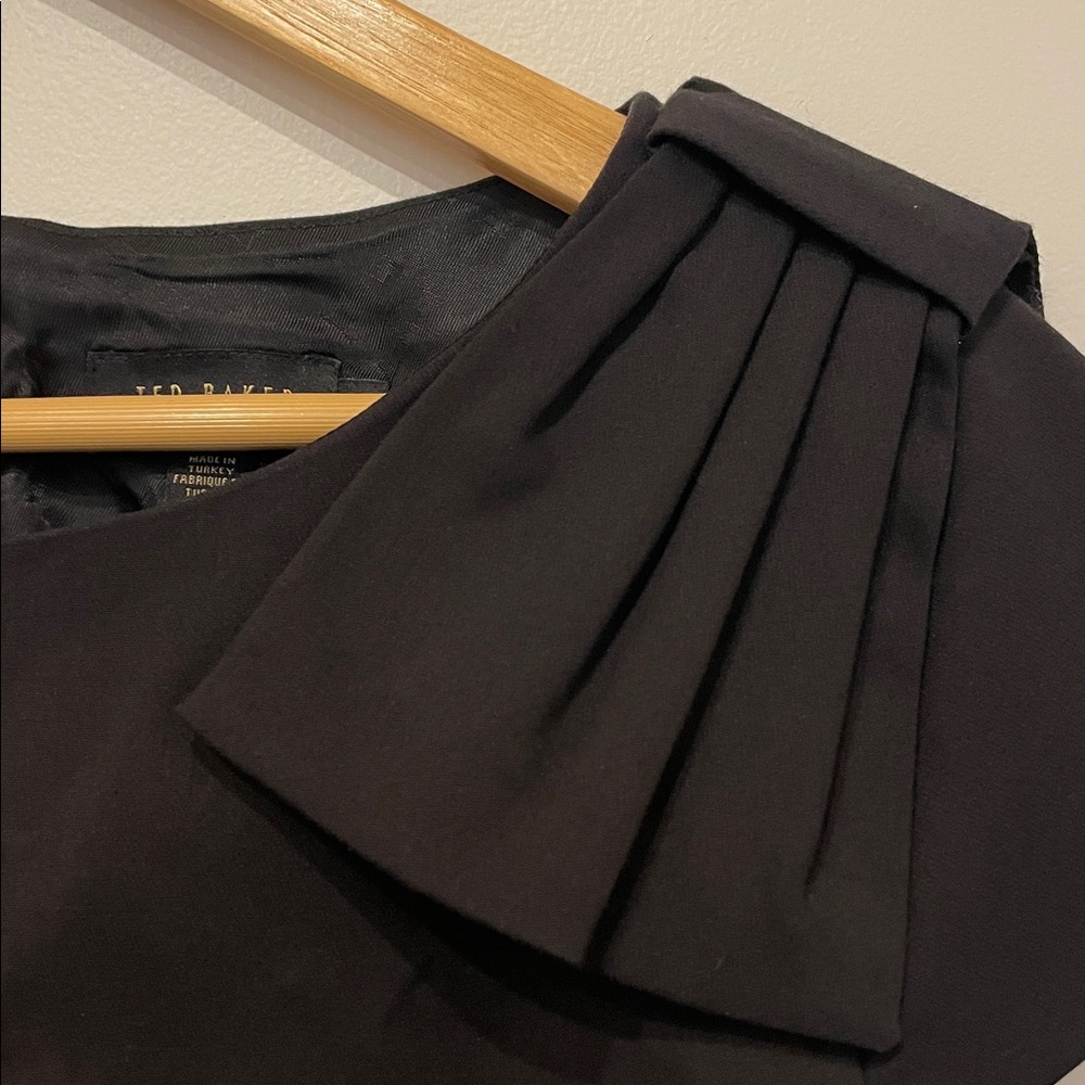 Ted Baker black evening with side shoulder bow